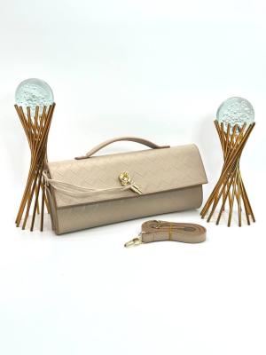 BOTTEGA VENETTA ANDİAMO CLUTCH BAG AQUALTİY BEJ