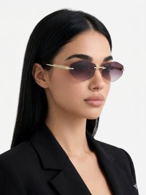 Cartier Kahverengi İthal Kadın Gözlük G4280-VLL