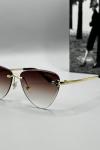 Cartier Kahverengi İthal Kadın Gözlük G4513-VLL