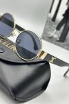 Celine Gold - Siyah Metal Kasa Unisex Güneş Gözlüğü | G1985-VLL