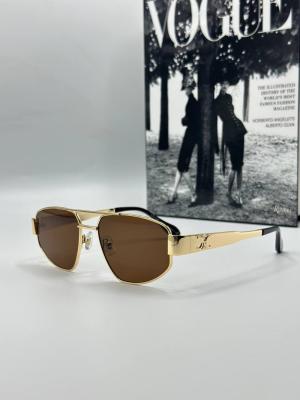 Celine Metal Kasa Kahve Cam Gold Çerçeve Unisex Güneş Gözlüğü G1379-ILY