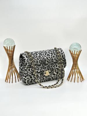 CHANEL 3,55 JUMBO FLAP BAGS LEO-BLACK