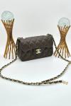 Chanel Pre-Owned Classic Flap Acı Kahve Kapitone Deri Kadın Omuz Çantası VLT-455