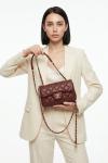 Chanel Pre-Owned Classic Flap Bordo Kapitone Deri Kadın Omuz Çantası VLT-471