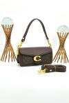 Coach Pillow Tabby Mini Size Kahverengi Desenli Kadın Çanta VLT367