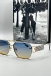Dior Metal Kasa Renkli Cam Unisex Güneş Gözlüğü  G1415