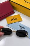 Fendi First Crystal Siyah Oval Cam Kadın Güneş Gözlüğü