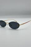 Fendi First Crystal Oval FE4075US Siyah Kadın Gözlük G4655-ILY