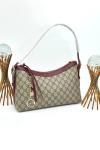 GUCCİ EMNLEM SHOULDER BAG NEW MODEL BORDO VLT400