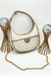 Gucci Ophidia Small GG Supreme Yarım Ay Kadın Omuz Çantası VLT-467