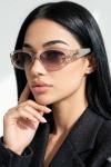 Gucci Oval Frame Crystal Nude İthal Kadın Gözlük G4450-VLL