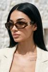 Gucci Oval Frame Leopar İthal Kadın Gözlük G4461-VLL