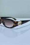 Gucci Oval Frame Leopar İthal Kadın Gözlük G4461-VLL
