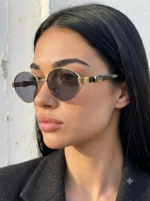 Gucci Small Round Gold İthal Kadın Gözlük G4466-VLL