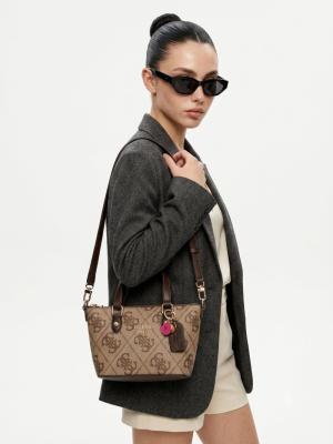 Guess Leona Logo Mini Kahverengi Kadın Çanta VLT-406