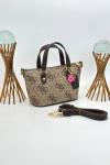 Guess Leona Logo Mini Kahverengi Kadın Çanta VLT-406