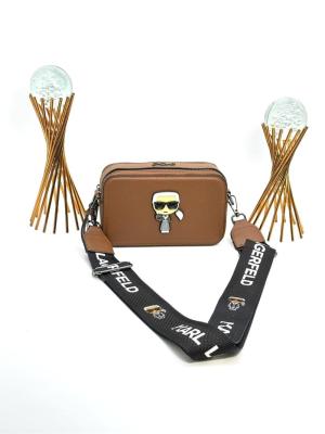 KARL LAGERFERD SNAPSHOT WITH BAGS BROWN