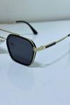 Louis Vuitton Gold Çerçeve Siyah Cam İthal Unisex Gözlük G4534-VLL