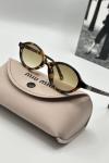 Miu Miu Leopar Kahve Cam ithal Kadın Gözlük G4518-ILY