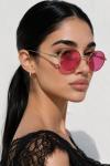 Miu Miu Pembe Cam Gold Çerçeve İthal Kadın Gözlük G4617-VLL