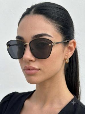 Miu Miu Square Siyah Gold İthal Kadın Gözlük G4659-ILY
