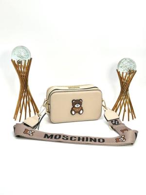 MOSCHINO SNAPSHOT WITH NEW BAG BEJ