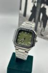 Patek Philippe Gümüş Yeşil Kadran Erkek Kol Saat S806-VLL