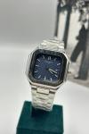 Patek Philippe Gümüş Mavi Kadran Erkek Kol Saat S807-VLL