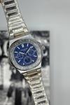 Patek Philippe Gümüş Mavi Kadran Erkek S814-VLL