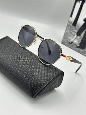 Prada Gold Çerçeve Siyah Cam Unisex Güneş Gözlüğü G2014-VLL