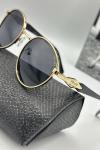Prada Gold Çerçeve Siyah Cam Unisex Güneş Gözlüğü | G2014-VLL