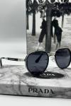 Prada Gümüş Siyah İthal Unisex Güneş Gözlüğü  G1831-VLL