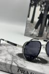 Prada Gümüş Siyah İthal Unisex Güneş Gözlüğü  G1831-VLL