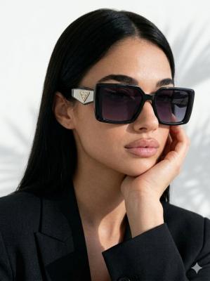 Prada Milano Siyah Cam Beyaz Logolu İthal Kadın Gözlük G4416-VLL