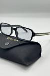 Prada PR A02V Siyah Şeffaf Cam Unisex Gözlük G4671-ILY