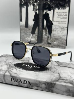 Prada Siyah-Gold İthal Unisex Güneş Gözlüğü G1828-VLL