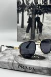 Prada Siyah-Gold  İthal Unisex Güneş Gözlüğü  G1828-VLL