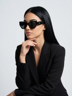 Prada Siyah  İthal Kadın Güneş Gözlük G3932-VLL