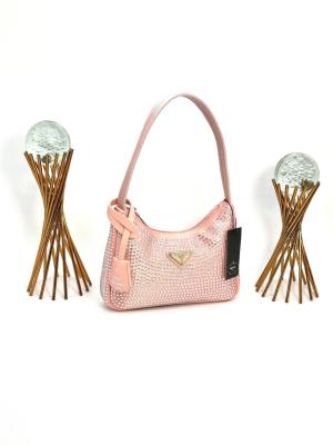 PRADA WİTH CRYSTALS MİNİ BAG PİNK