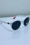 Ray-Ban Scuderia Ferrari Round Beyaz-Kırmızı Sap Unisex Gözlük G4405-VLL