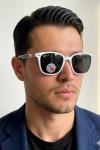Ray-Ban Scuderia Ferrari  Beyaz Mavi Saplı İthal Unisex Gözlük G4411-VLL