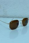 Rayban Beşgen Kahverengi İthal Unisex Gözlük G4135-ILY