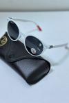 Rayban Ferrari Beyaz Yuvarlak Kırmızı Saplı Unisex Gözlük G4555-VLL