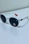 Rayban Ferrari Beyaz Yuvarlak Kırmızı Saplı Unisex Gözlük G4555-VLL