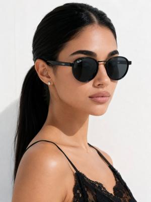 Rayban Ferrari Siyah Yuvarlak İthal Unisex Gözlük G4618-VLL