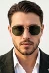 Rayban Gold Çerçeve Yeşil Cam İthal Erkek Gözlük G4322-ILY