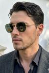 Rayban Hexagonal Classic Gold İthal  Unisex Gözlük G4458-VLL