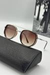 Rayban Kahverengi Gümüş Çerçeve Unisex Güneş Gözlüğü | G2032