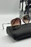 Rayban Kahverengi Gümüş Çerçeve Unisex Güneş Gözlüğü | G2032