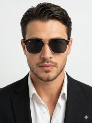 RayBan Scuderia Siyah-Gold Erkek Güneş Gözlüğü G4238-VLL